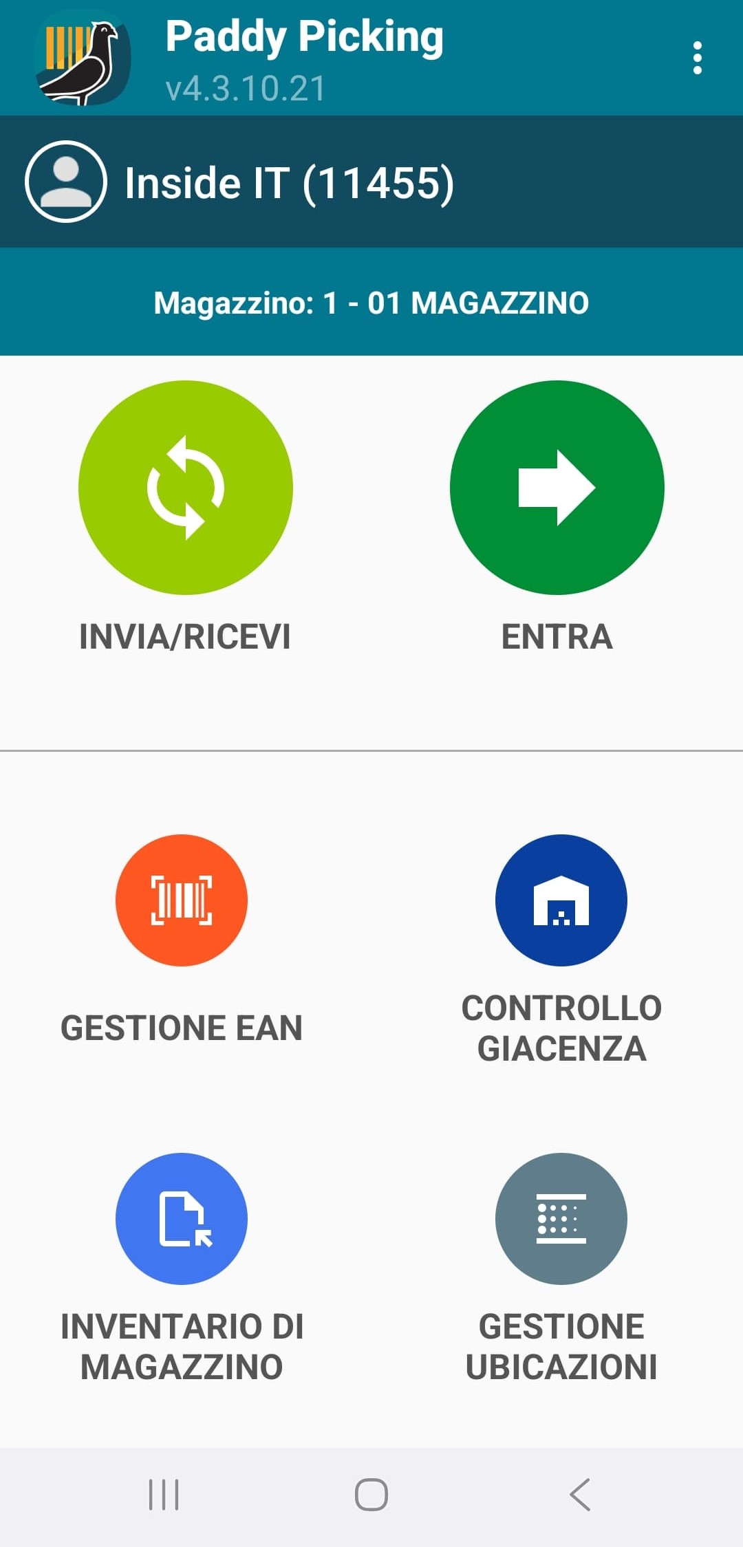 Interfaccia Paddy Picking 1