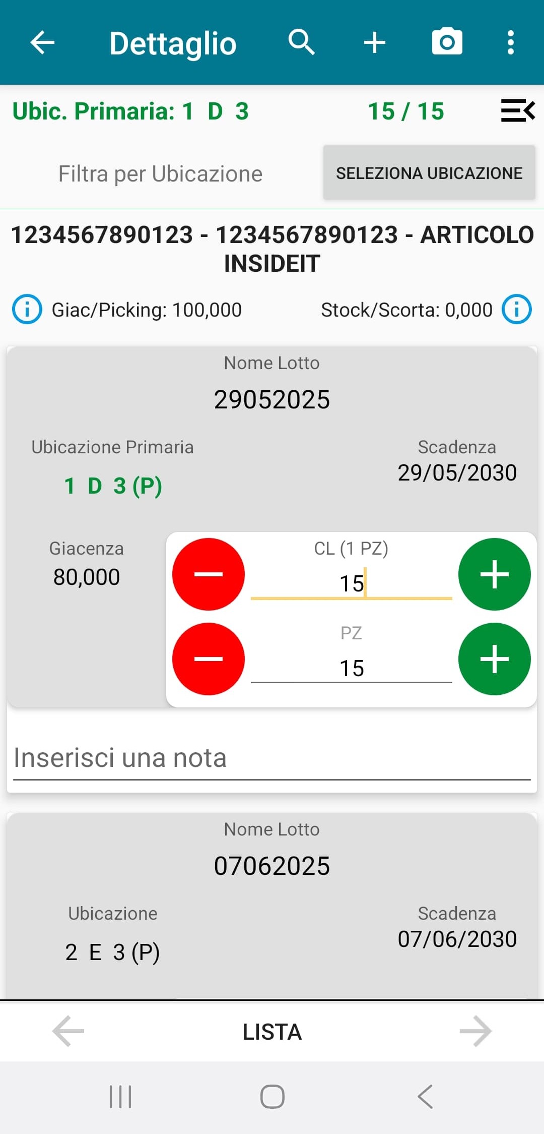 Interfaccia Paddy Picking 5